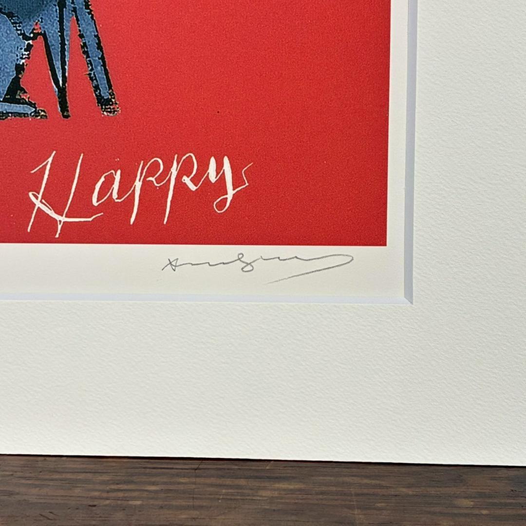 美品 アンディ・ウォーホル「So Happy」シルクスクリーン 証明書・サイン有