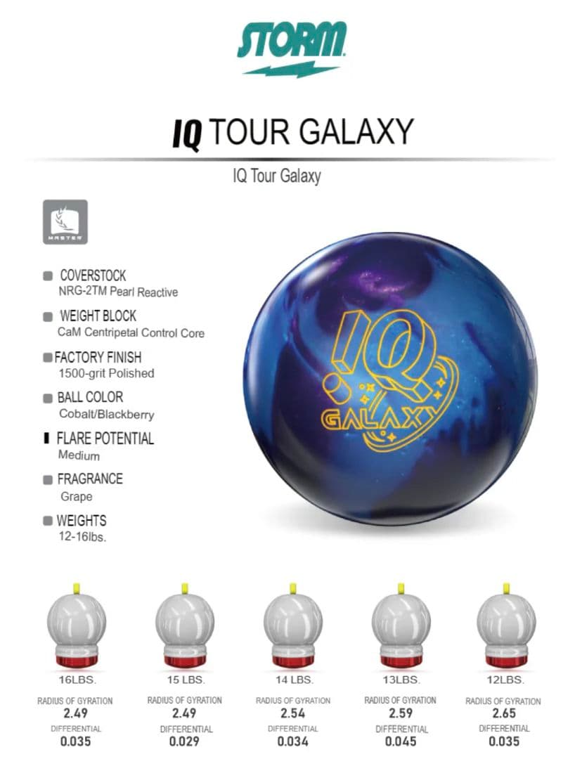 ◆STORM IQ TOUR GALAX◆ iQツアー ギャラクシー 15P