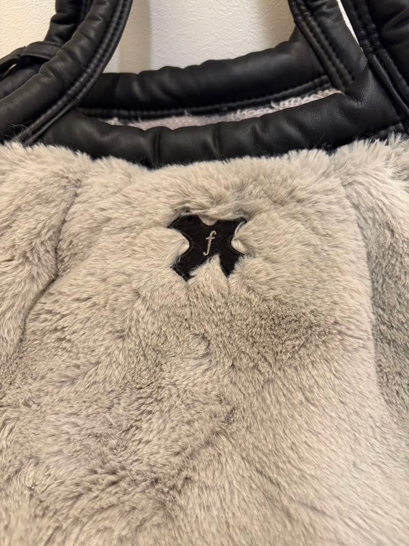 designf デザインfのマシュマロバッグ　ファー　サイズ