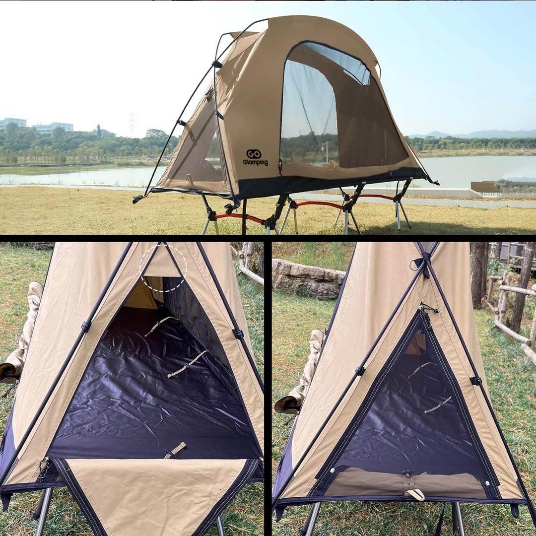 星空を眺める　コットテント　コットン素材　ソロテント　ツーリングテント　登山