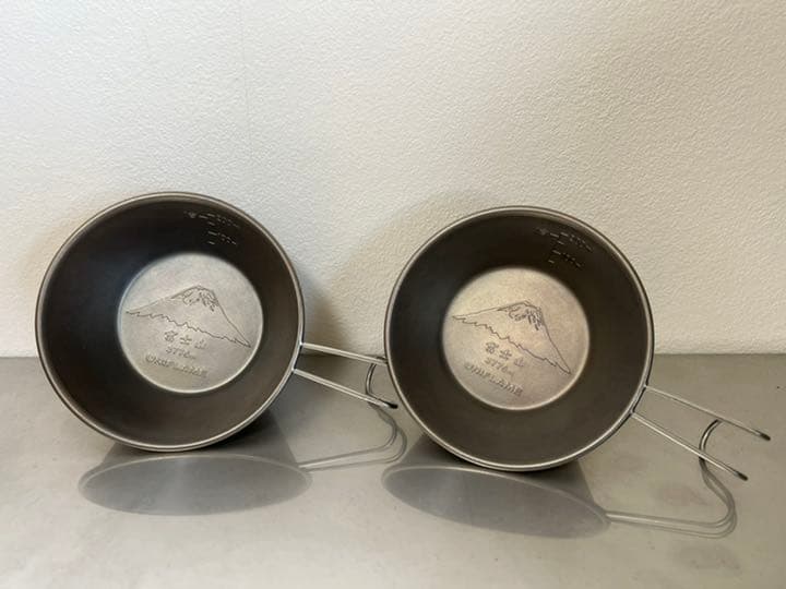 UNIFLAME 富士山　チタンシェラカップ　2個セット