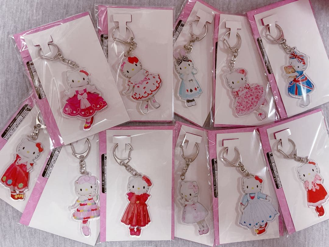 ピューロランド限定♡キティハ ノベルティ アクリルキーホルダー フルコンプセット