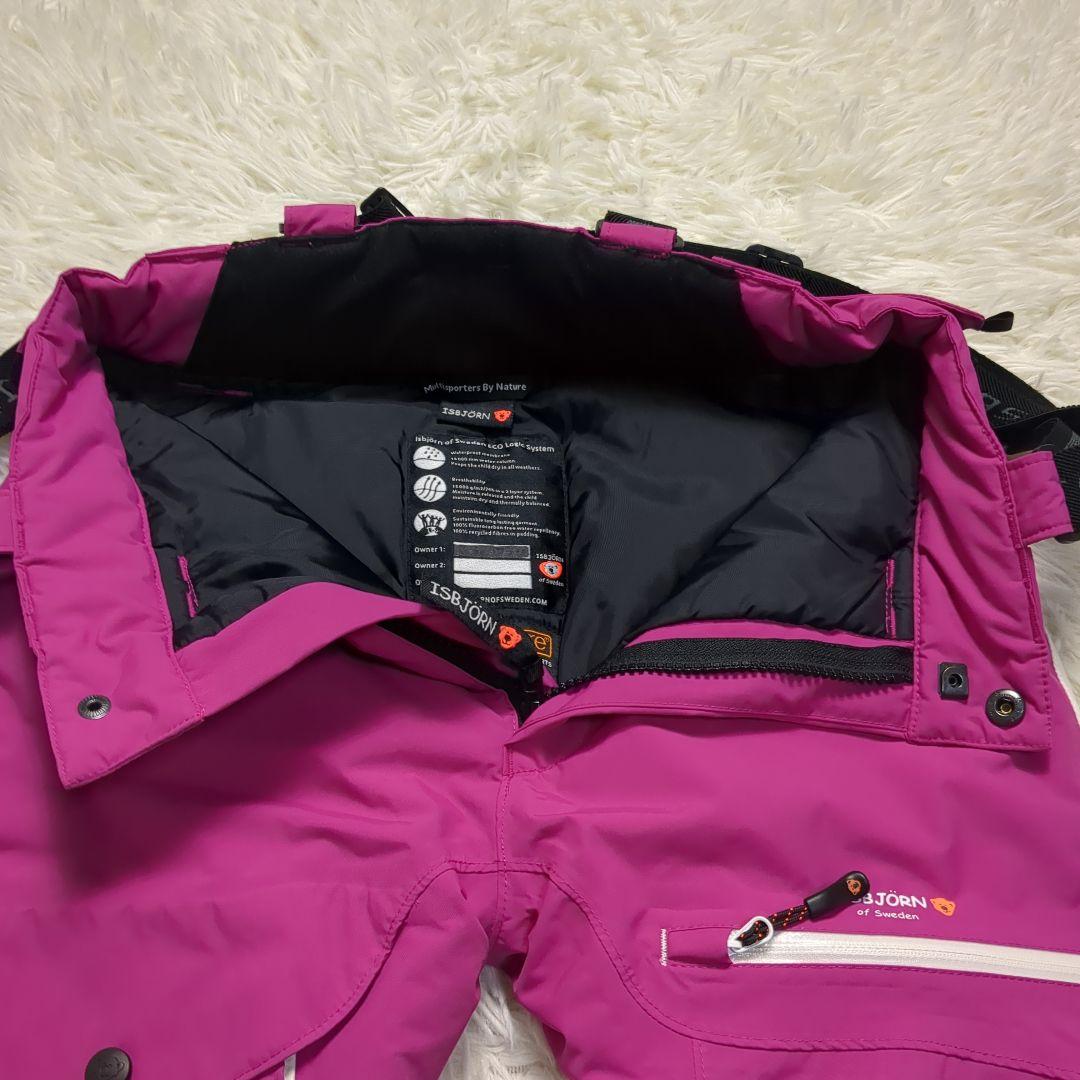 【美品✨ISBJORN✨130cm】スキー スノー スノボ ウェア セットアップ