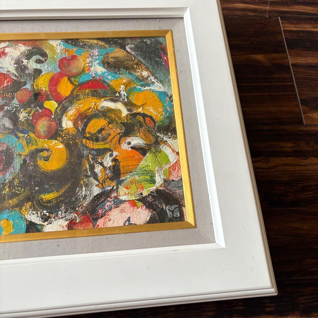 山田幸見「ねぷた勇士」油彩 F4 額装 一枚の繪取扱 油絵 油画 絵画 B