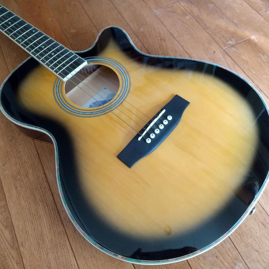 アコースティックギター　薄型ボディ サンバースト