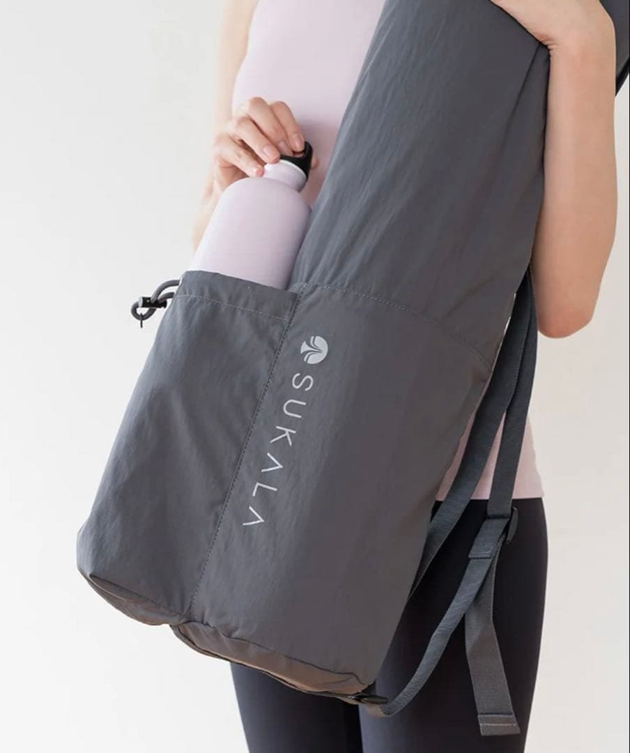 SUKARA リバーシブルヨガマット6mm レモンライム　ケース付き