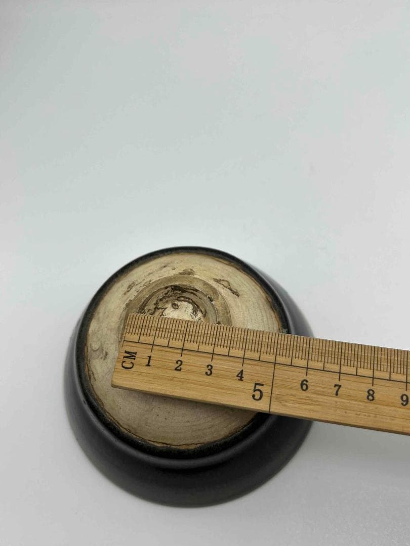 南宋時代　禾目天目茶碗　建窯茶盞 【旧家蔵出し】 希少貴重 唐物(E-60)