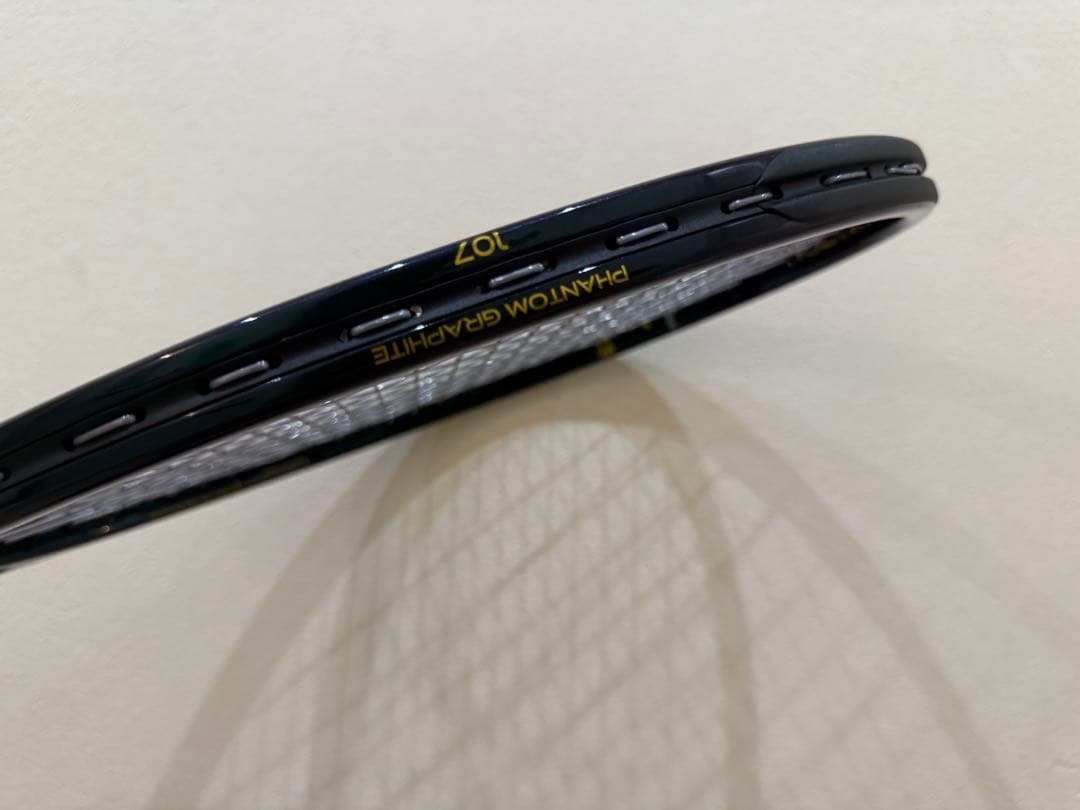 【1時間のみ使用】prince ファントム グラファイト 107 テニスラケット