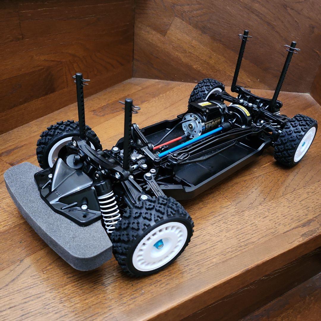 タミヤ　 T T - 0 2 シャーシ　　 組立て完成品 ラリー仕様