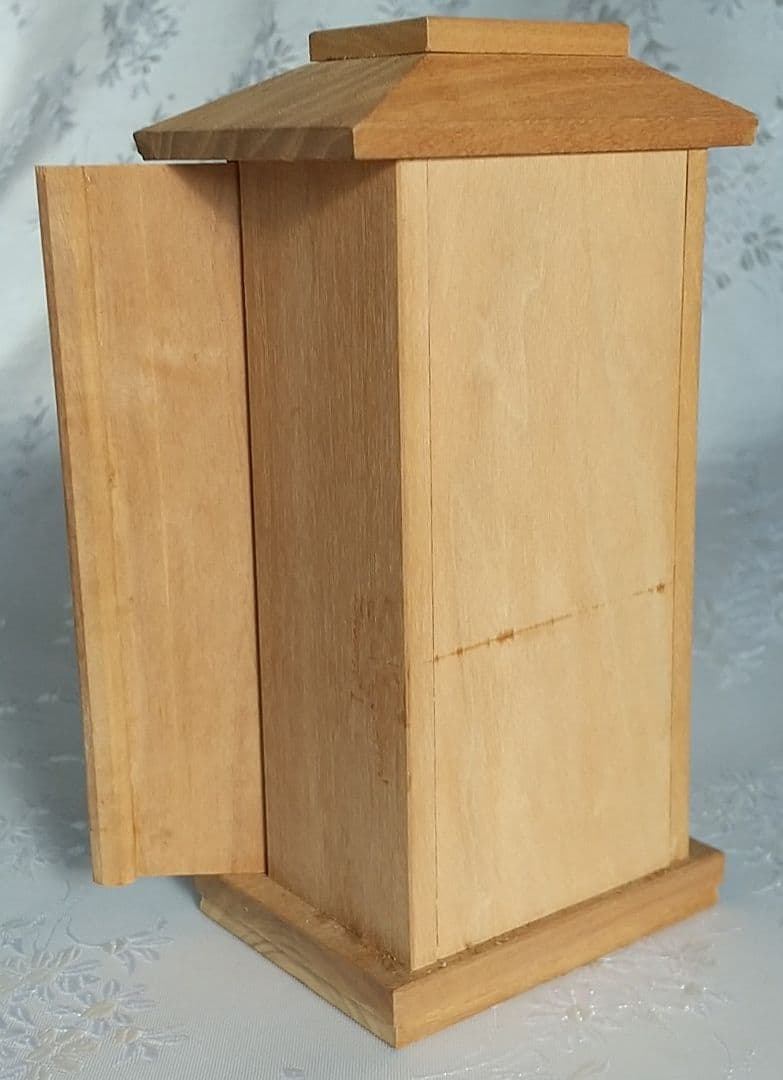 地蔵菩薩立像【極小】#399 厨子入り ◆白檀 木彫 仏像