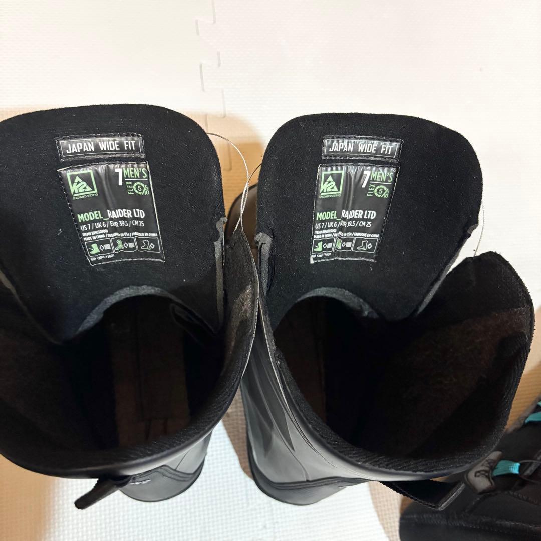 【美品】K2 RAIDER LTD スノーボードブーツ 25cm BOA