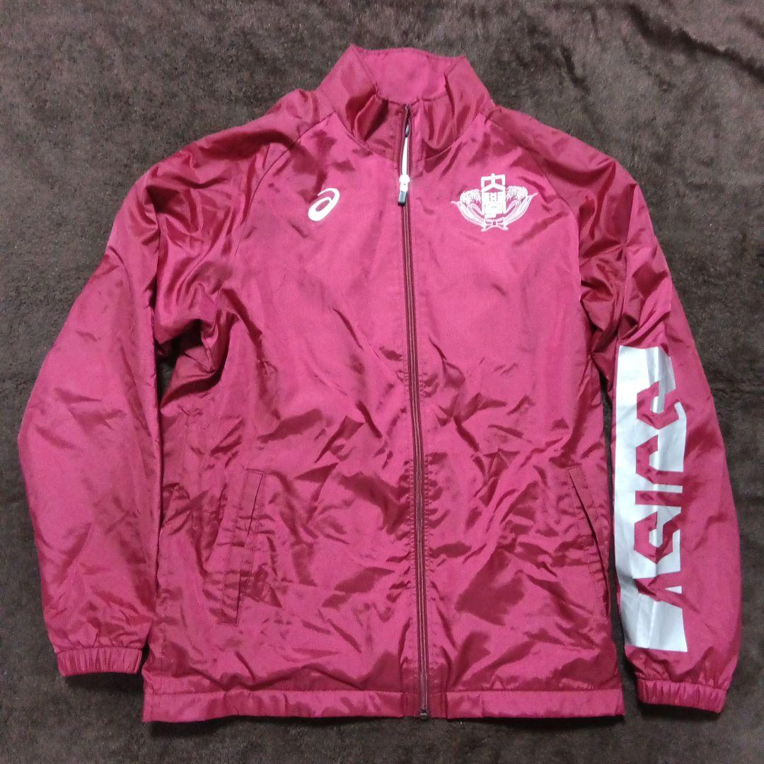 早稲田大学　ア式蹴球部　サッカーウェア　アシックス　ウィンドブレーカー