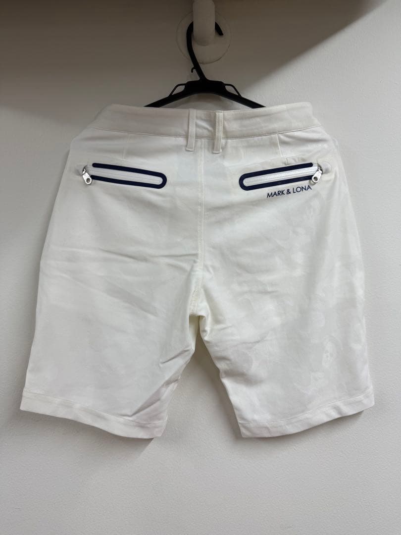 MARK＆LONA マークアンドロナ メンズ ホワイト ハーフパンツ M