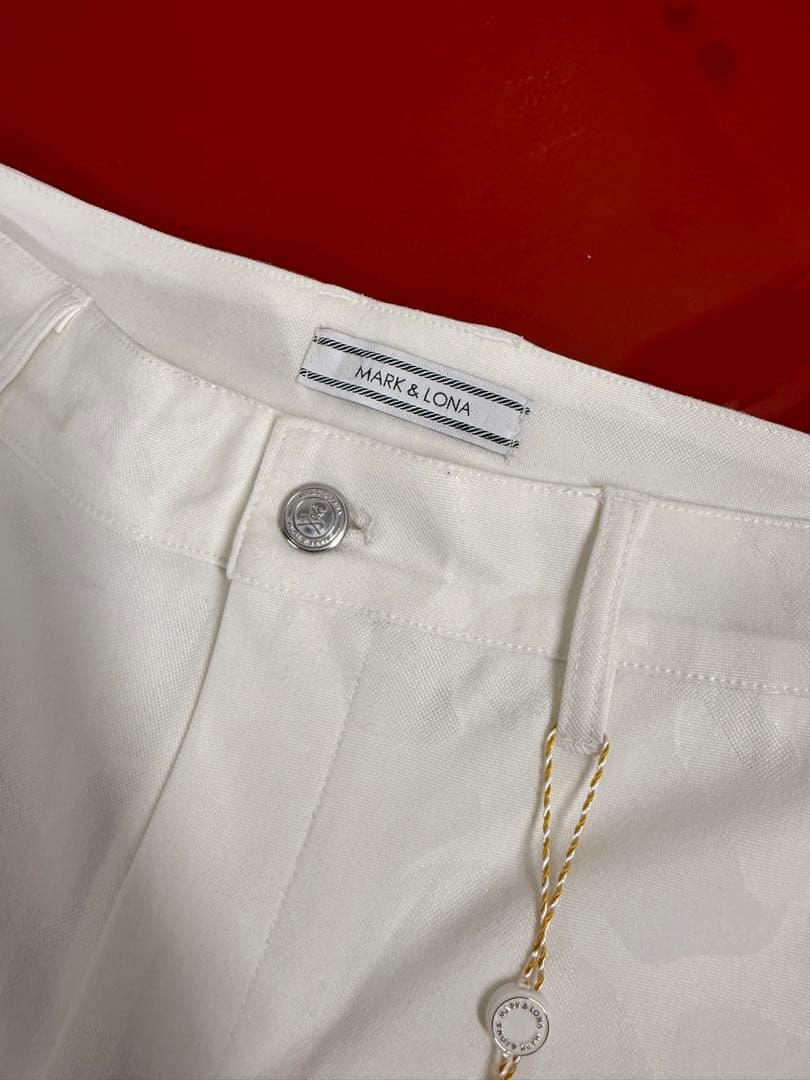 MARK＆LONA マークアンドロナ メンズ ホワイト ハーフパンツ M