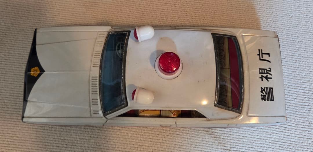 【箱付】【年代物】イチコー　グロリア　パトロールカー　ブリキ