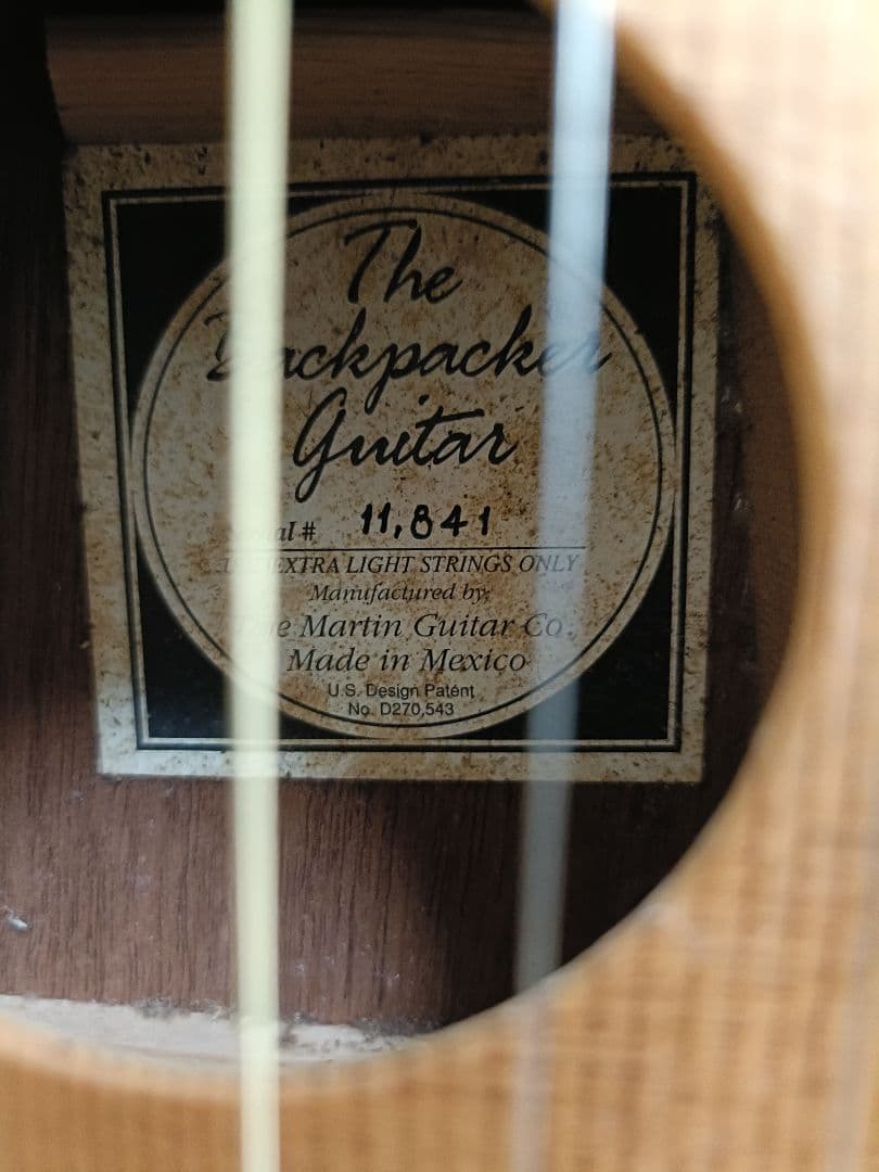 ギター Martin Backpacker Guitar