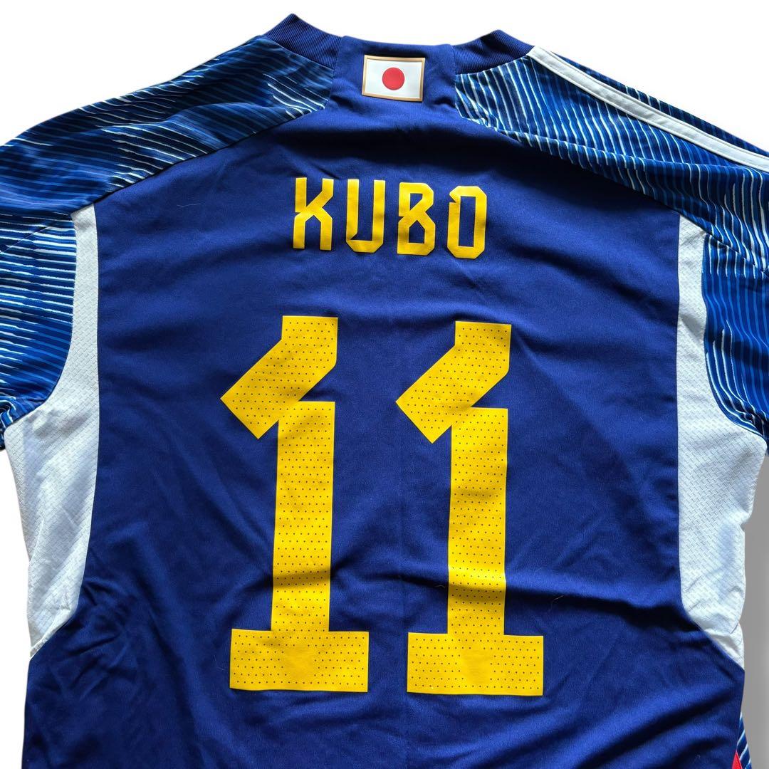 adidasサッカー日本代表 2022 W杯 ユニフォーム 久保建英 2XL