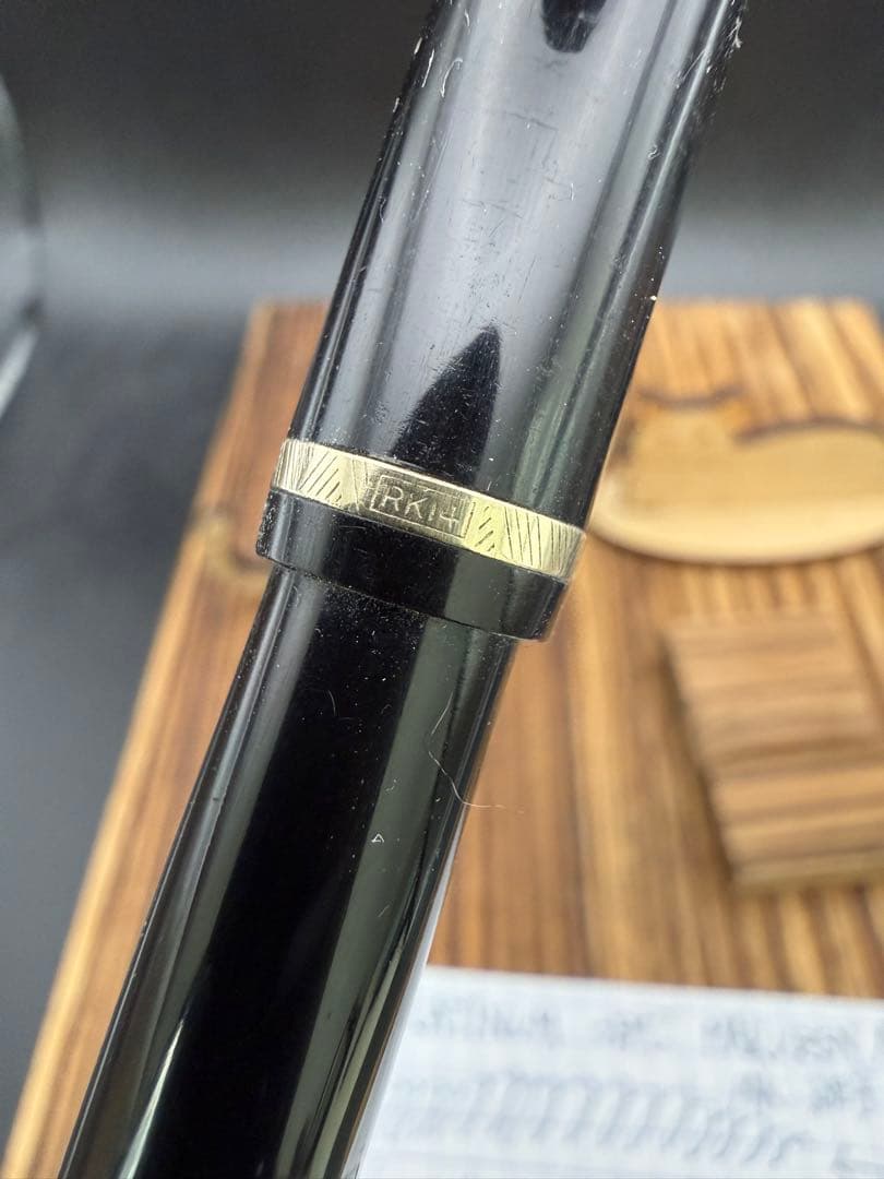 激レア 丸善 ビンテージ 万年筆 アテナ 14k 2号 ボディPLATINUM