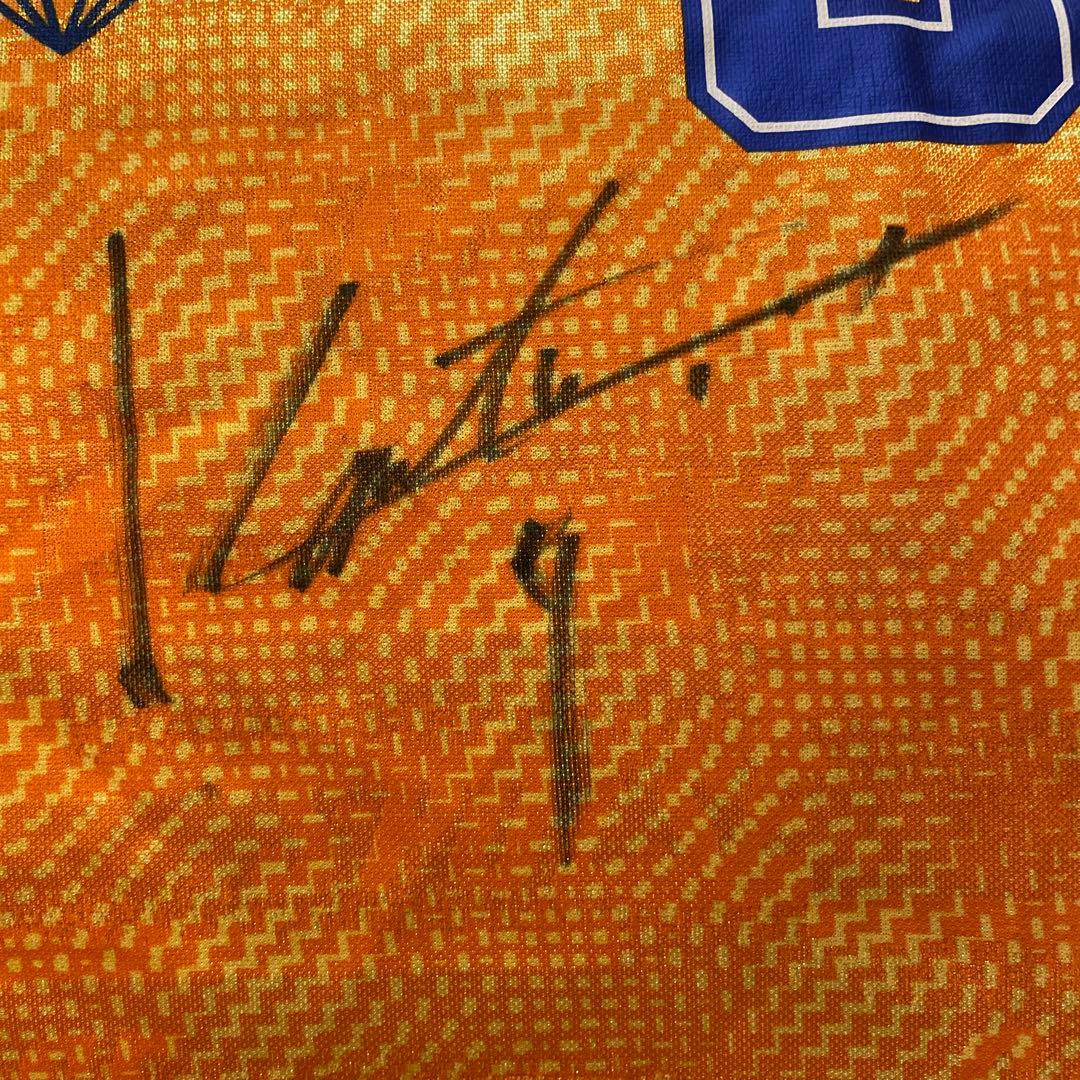 清水エスパルス #9 長谷川健太 直筆サイン入りユニフォーム（透かし入り）