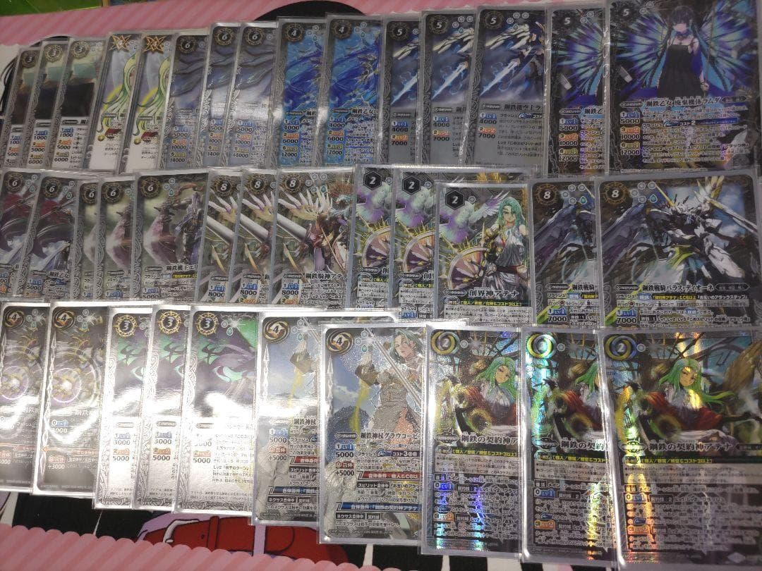 アテナ　バトスピ　機人　デッキ　高レア仕様　スリーブ　アテナ付