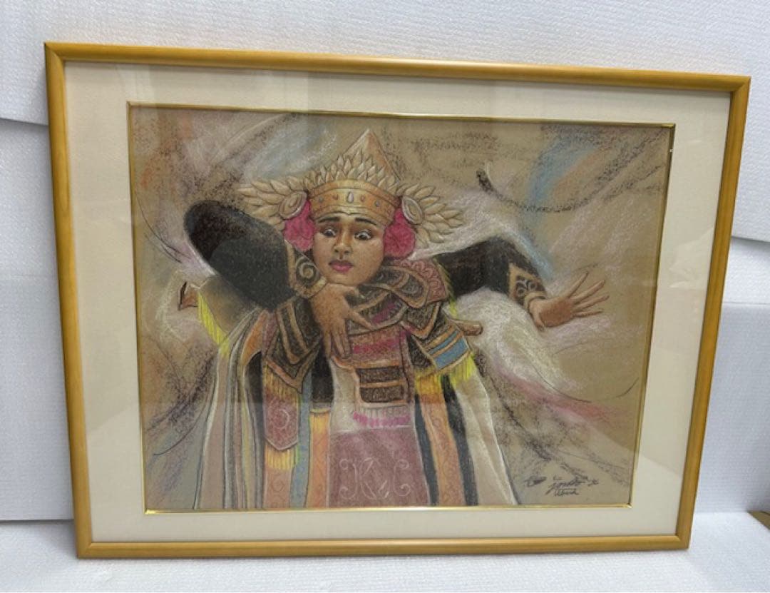 チョーク肖像画 1996年制作/バリダンス