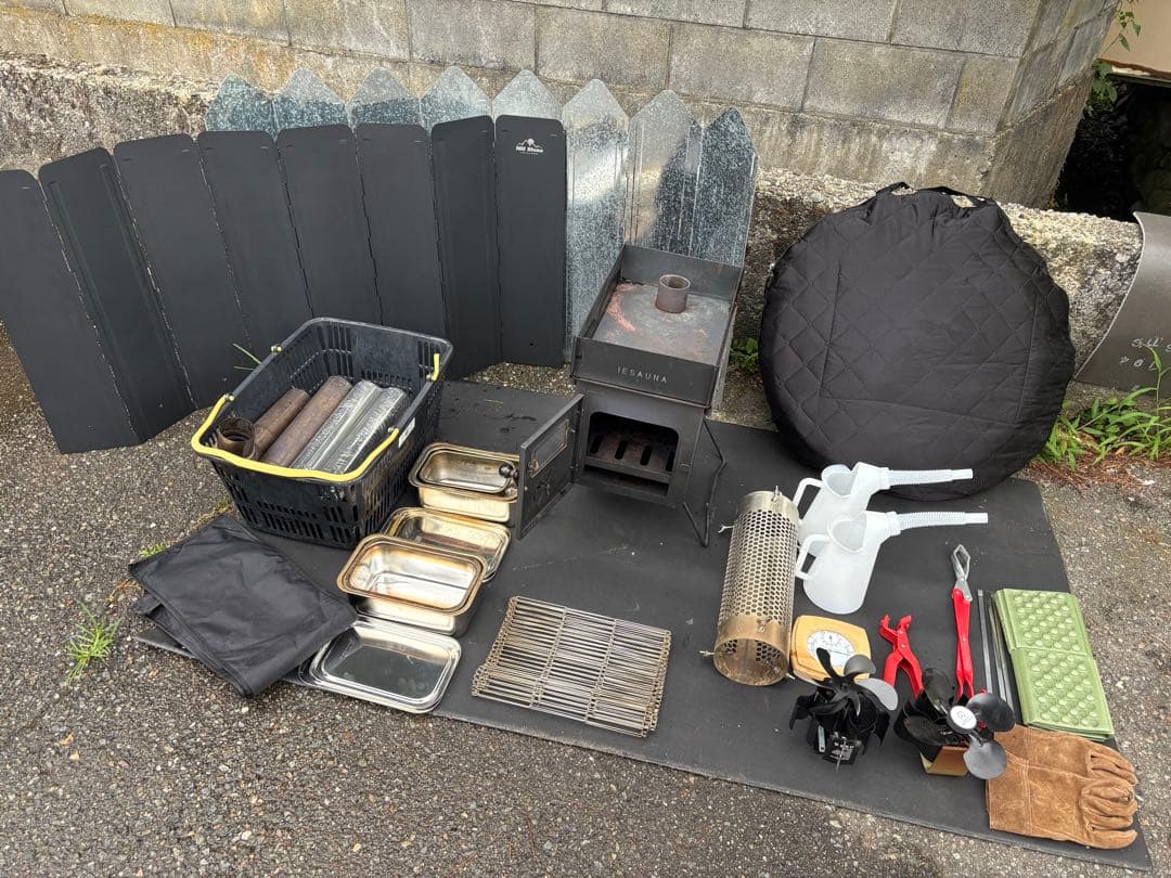 IESAUNA イエサウナセット 付属品付き テントサウナ