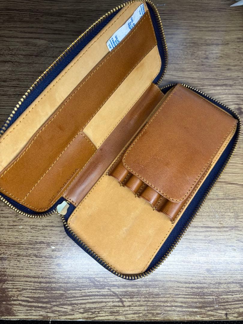 Bahagia & Craft ペンケース ラウンドジップ型 プエブロ バハギア