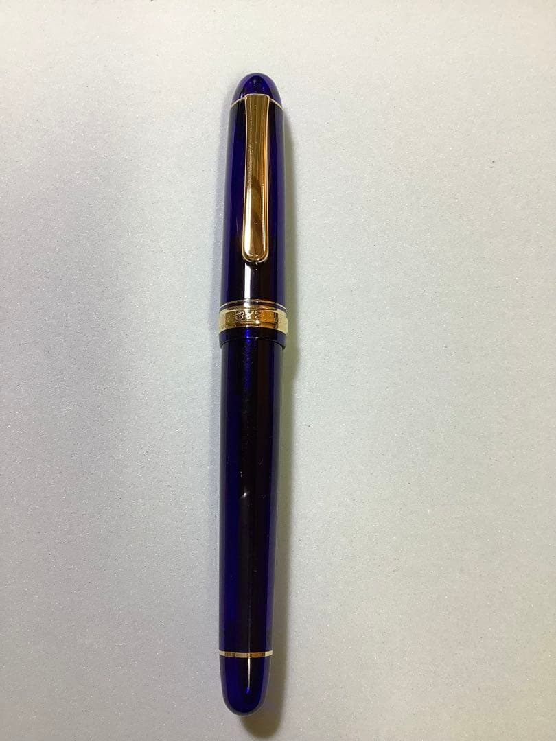 プラチナの万年筆 3776　シャルトルブルー　ペン先: F　【おまけ有り】