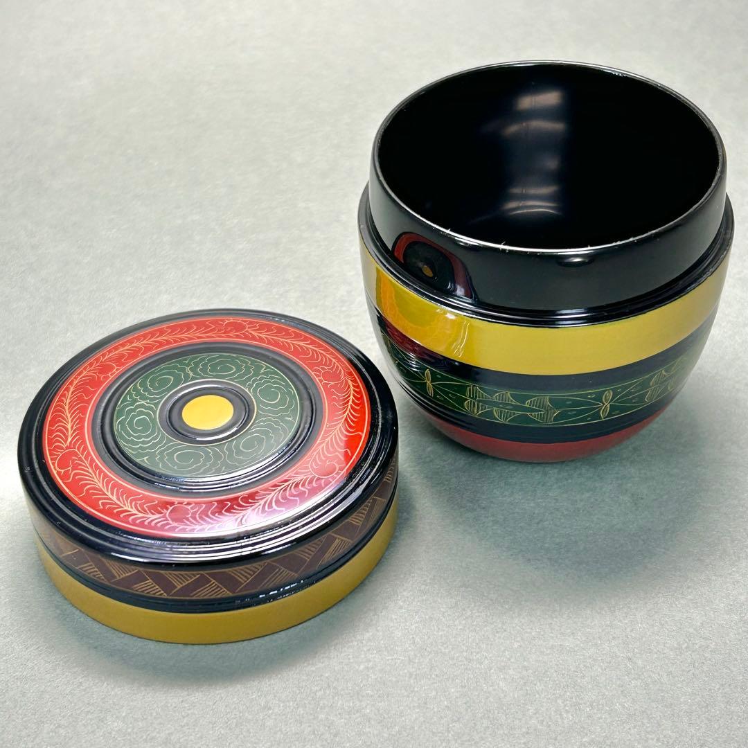 棗　『中嶋宗峰　唐物写　独楽中棗』　漆器　お茶道具　茶道　共箱　工芸品