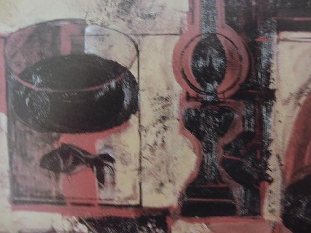 島田章三、【人と卓上のコンポジション】、希少な額装用画集より