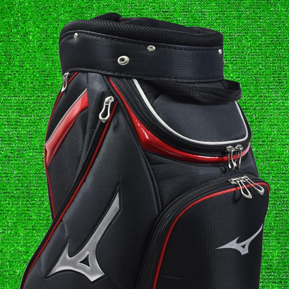 MIZUNO/ズノ ゴルフ 軽量キャディバッグ９型【ブラック/レッド】美品！