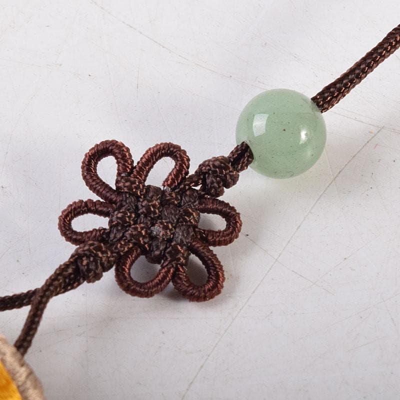 中国　唐木紫檀枠　山水人物彫　檀香宮扇　団扇　証明書付　C　8311