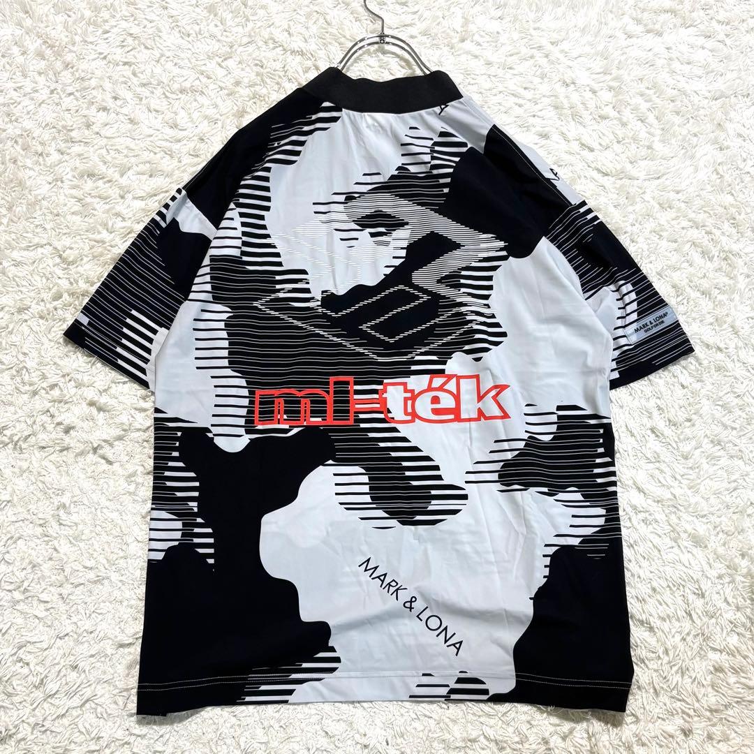 【新品同様】 現行品 マークアンドロナ モックネック 半袖 カモフラ 50 XL