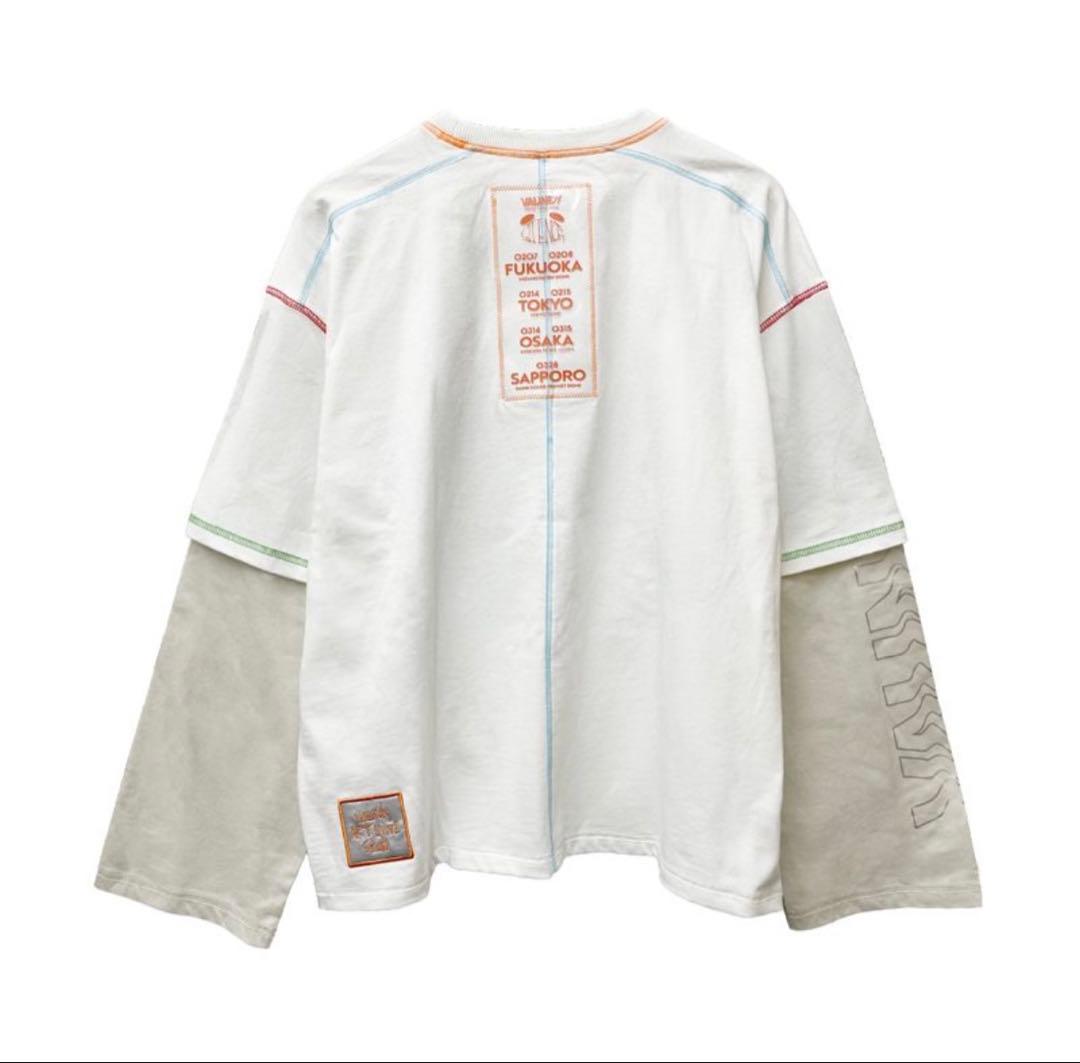 【Mサイズ】Logo Layered T-shirt SIlENCE white