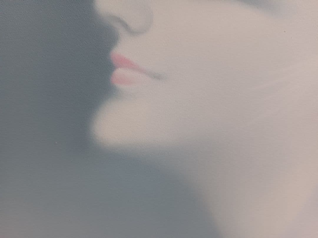 若尾和呂　「献身」 油彩　F3号　タリズマニックアート　幸運を招く絵　膜面描法