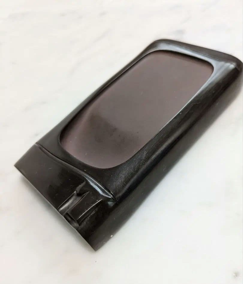 赤間硯　日枝玉峯作　竹節硯　日枝玉峯堂