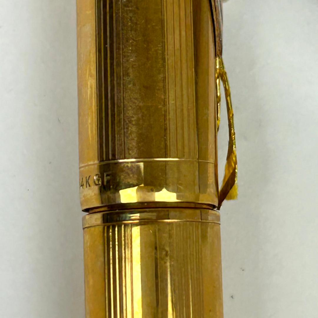 PLATINUM プラチナ 万年筆 金張り 14KGF 18K　細字