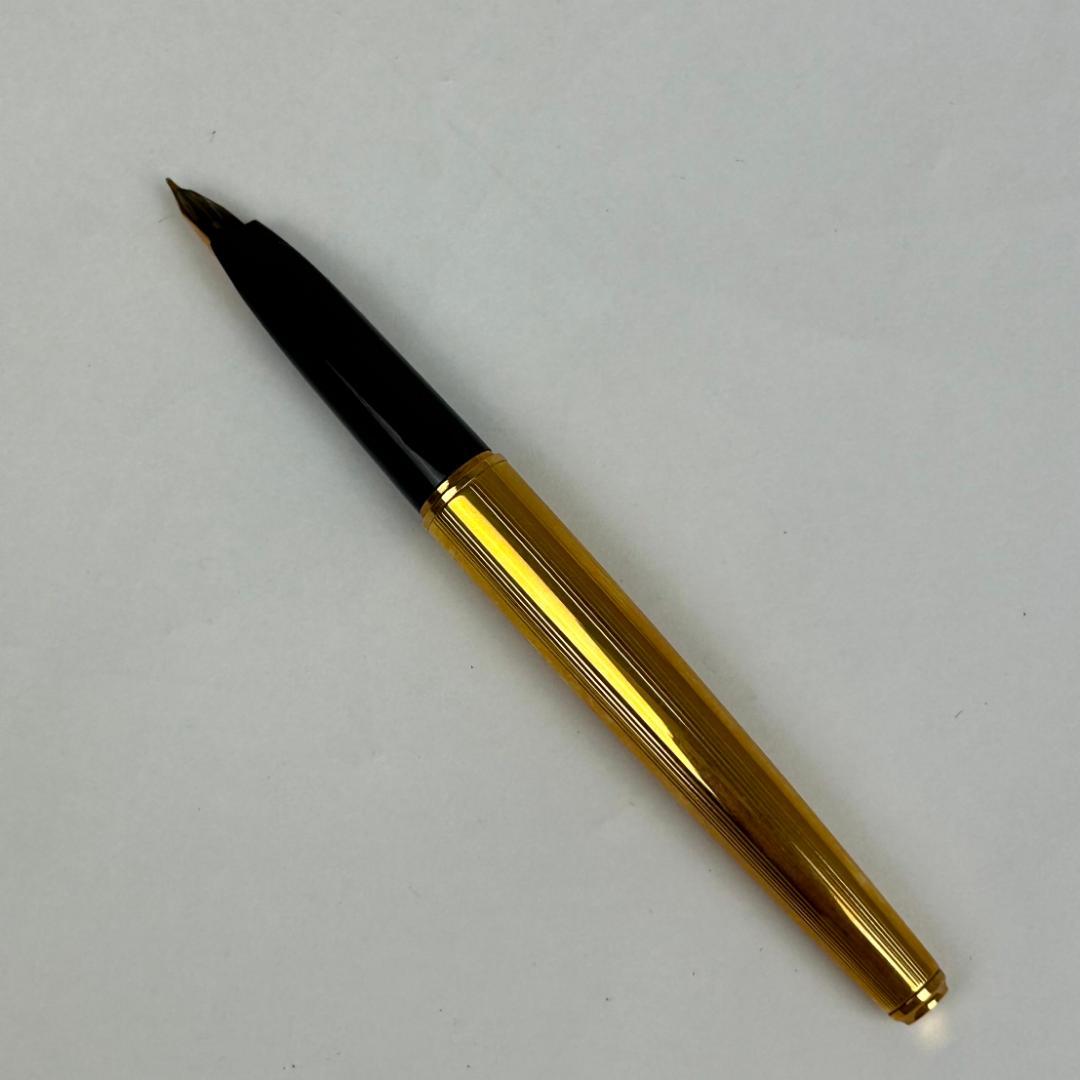 PLATINUM プラチナ 万年筆 金張り 14KGF 18K　細字