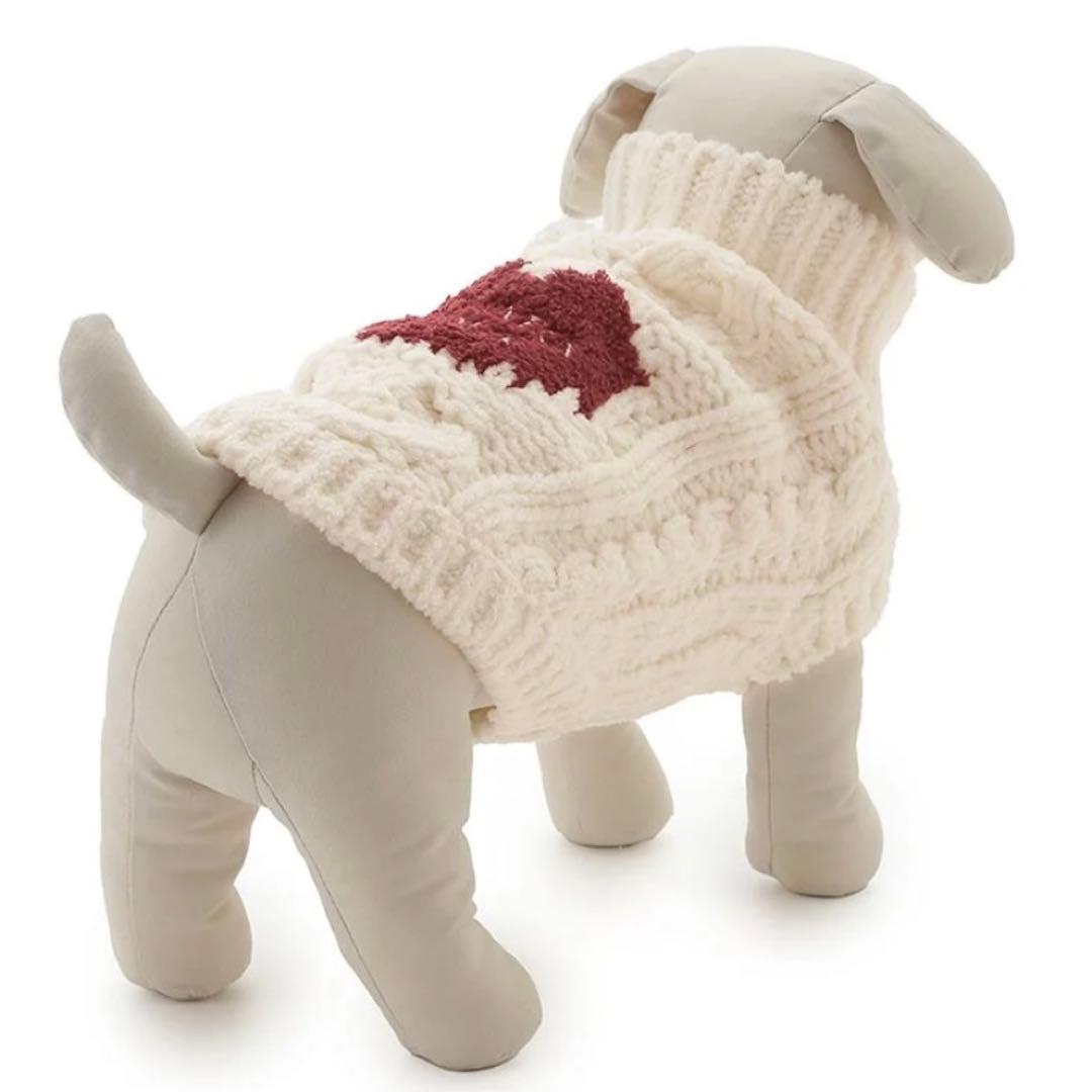 ジェラートピケ ハートアランハイネックプルオーバー　M