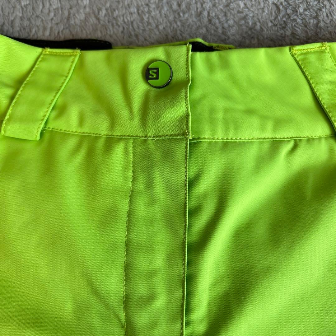 SALE‼️Salomon 蛍光グリーン スノーボードウェア　Lサイズ