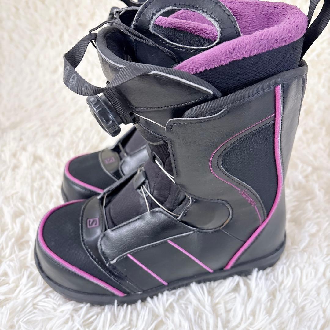 サロモン　スノーブーツ　スノボ　スノーボード　ブーツ　レディース　24.5 美品