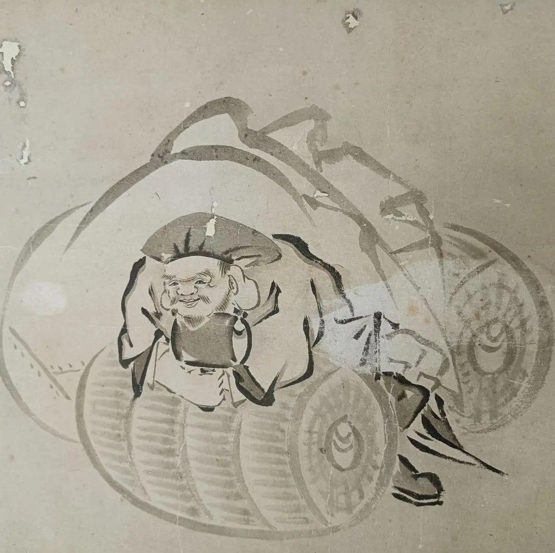 開運! 福の神 大黒神之図 金運 商売繁盛 五穀豊穣 掛軸 縁起物 絵 日本美術