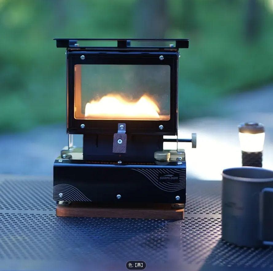 ⭐️新発売 軽量 チタンコーティング ストーブ ポータブル キャンプ 暖房 小型