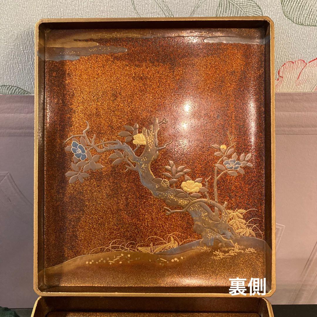 硯箱 蒔絵 硯 水滴 骨董 時代物 すずり すずり箱