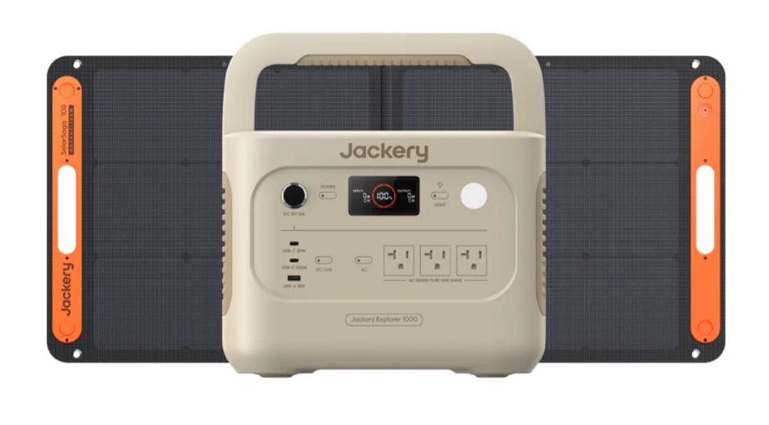 Jackery ジャクリ ポータブル電源 1000 ソーラーパネル 100w