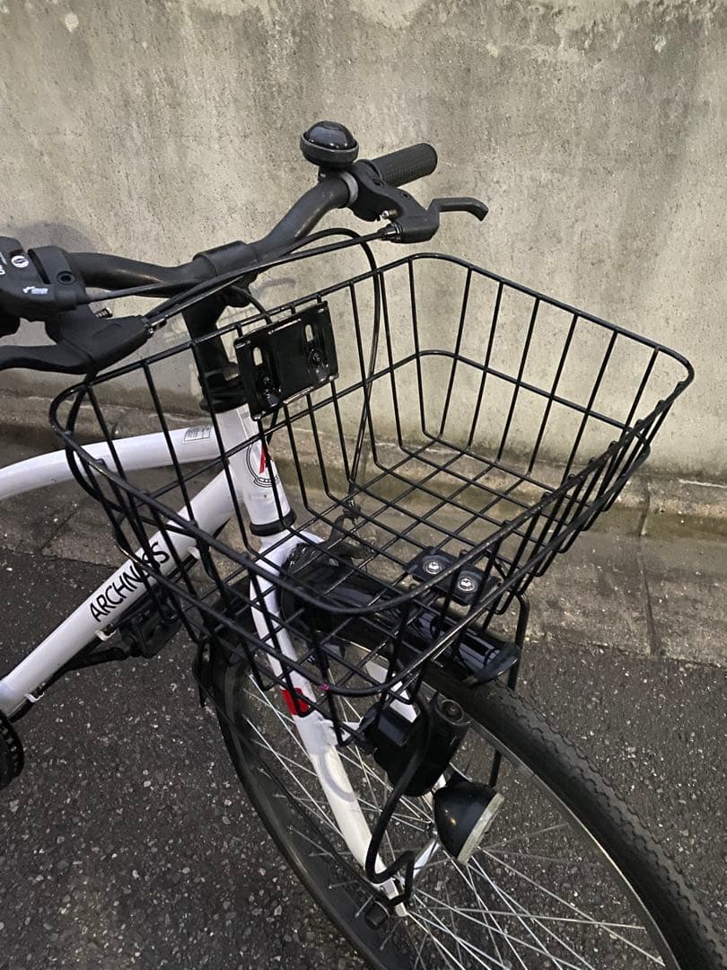 整備済 クロスバイク 自転車 子供 白 24インチ 美品 綺麗 ホワイト