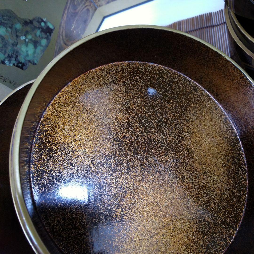 江戸時代骨董 金と銀の紐が六角形に結ばれた模様 四段重箱