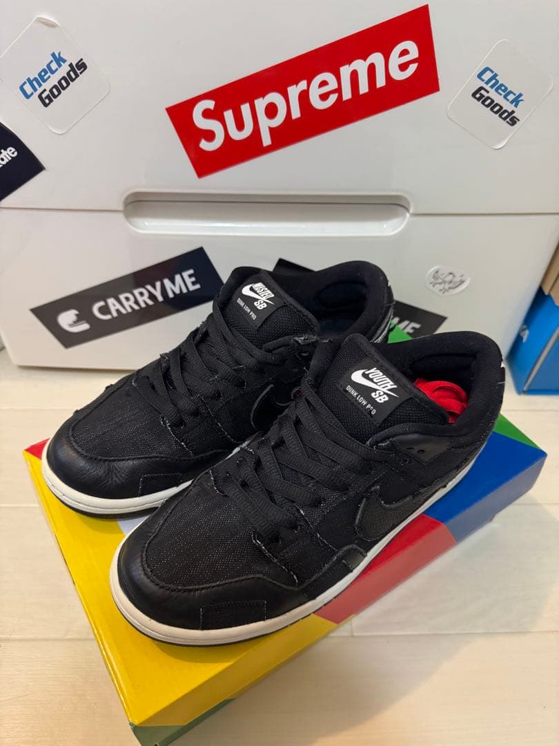 WastedYouth×NikeSBDunkLowBlackDenimVERDY