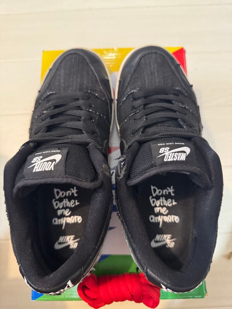 WastedYouth×NikeSBDunkLowBlackDenimVERDY