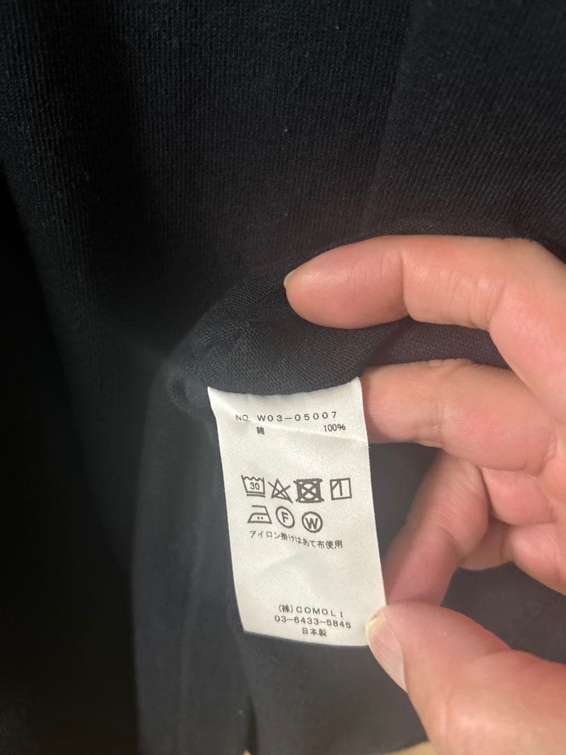 コモリ　22AW フットボール　tシャツ　ネイビー　3